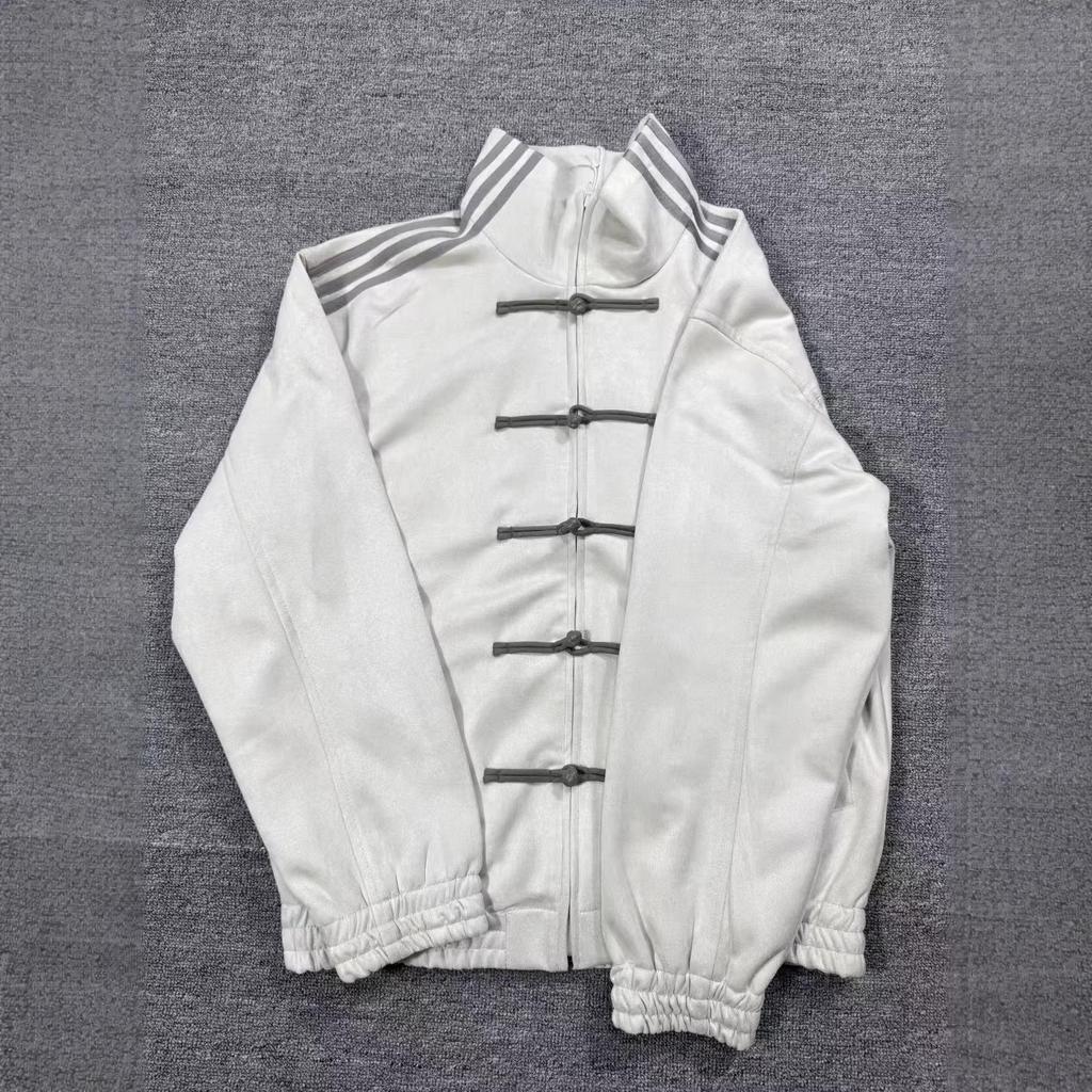 Męska chińska kurtka Tang z kołnierzem stójką i guzikami-żabkami - Projekt na Nowy Rok i Święto Wiosny