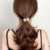 Enamel Marble Pearl Flower Hair Band 6P SET