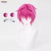 High Quality Saiki Kusuo Cosplay Wig Rose Pink Short Heat Resistant Synthetic Hair Anime Role Play Wigs + Wig Cap