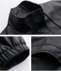 Women's Petite Leather Stand-Collar Jacket - Slimming, Stylish Motorcycle Style, Spring 2026 Fashion