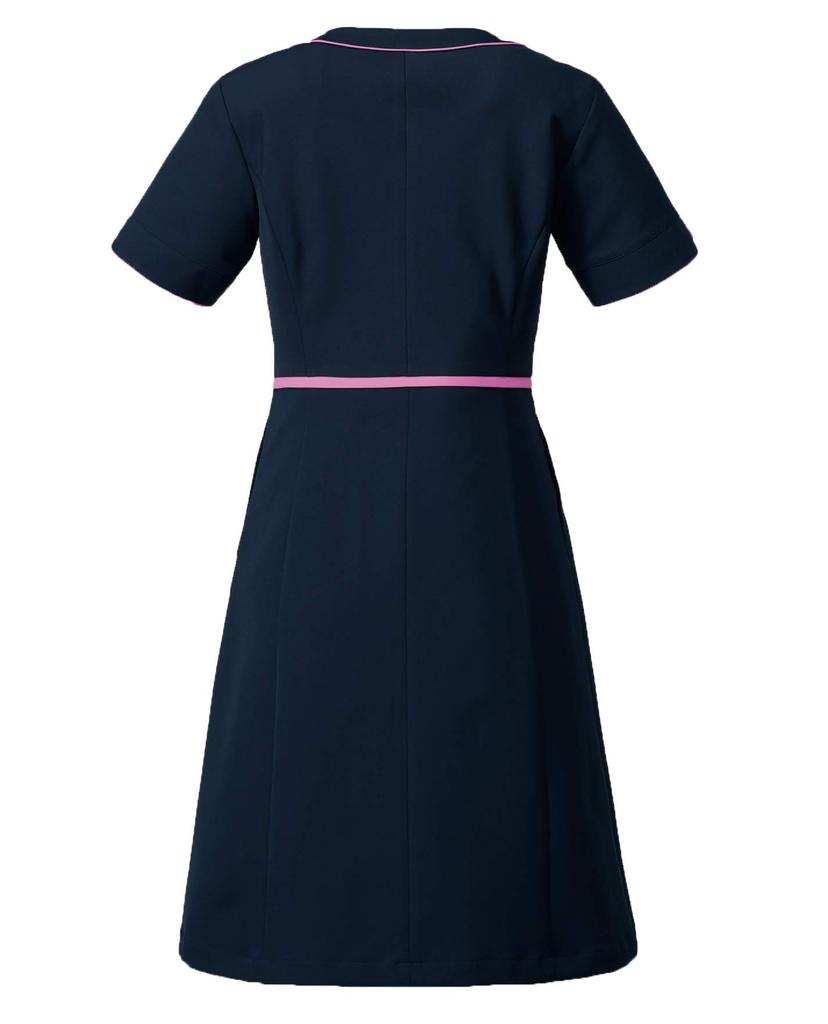 Scrub One Piece Medical White Coat Sweat Absorbent Quick Drying Nursing Care Nurse Hospital Wa9 3019SC Dark Navy SS To Japanese Size [Fork] Women's