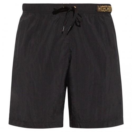 Moschino Mens Metal Logo Swim Shorts