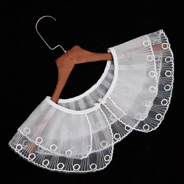Cuello falso de encaje para mujer, cuello de muñeca, camisa desmontable, cuello falso, blusa, Top, accesorios de ropa para mujer