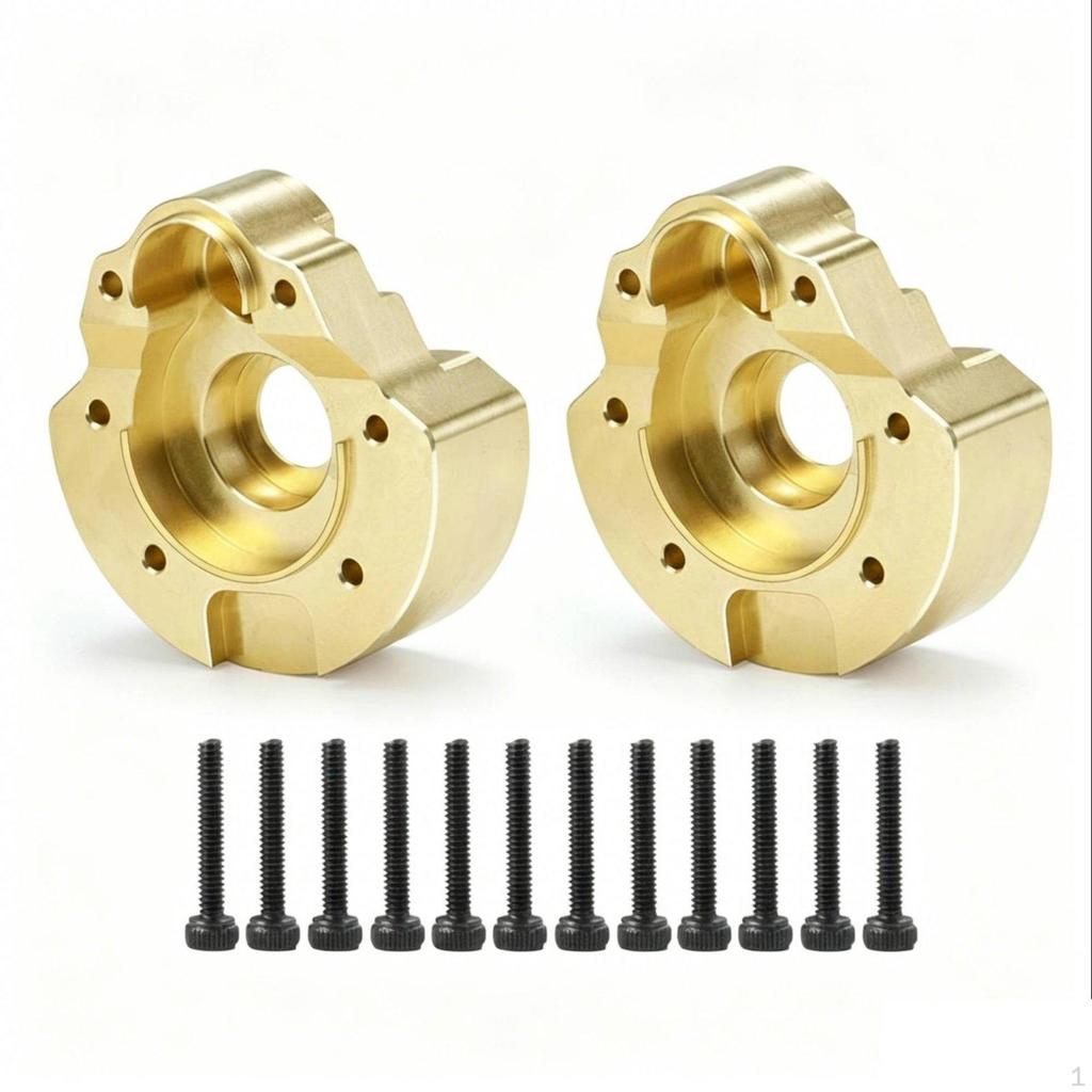 2 Pieces Brass Bridge Housing Weight Adds Stability RC Crawler Axle Easy To Install