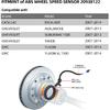 20938122 ABS Wheel Speed Sensor Rear Compatible with Chevy 07-14 Tahoe/GMC 07-14 Yukon/Cadillac 07-14 Escalade/Chevrolet 07-13 Suburban 1500/07-13