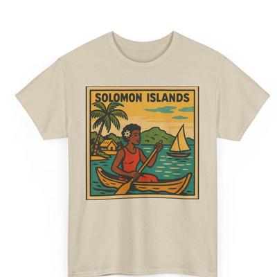 Solomon Islands Comic T Shirt Unisex Retro Style | Vintage Honiara Skyline Tee | Pacific Island Travel Shirt | Gift for Him Her Explorer
