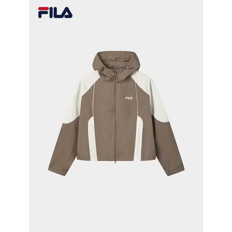 FILA Women s Color-block Hooded Woven Jacket S