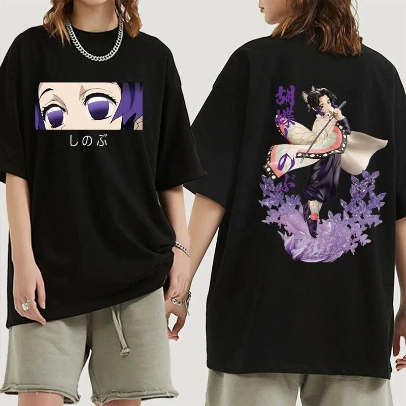 

Demon Slayer Inosuke Anime Unisexga TShirt Shirt Kostme Baumwolle Cotton Summer Unisexs and Womens Tshirt Top S