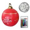 60cm Christmas Tree Hanging Ornament PVC Glow Outdoor Toy Ball Home Garden Christmas Inflatable Ball New Year Party Decoration