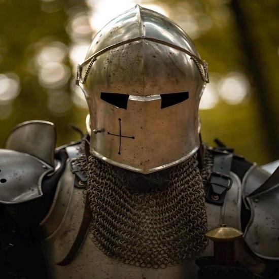 Ganzkörper-Barbuta-Rüstung  Ganzkörperrüstung  Ritter-Vollplattenrüstung für Cosplay  LARP-Kostüm Geschenkartikel