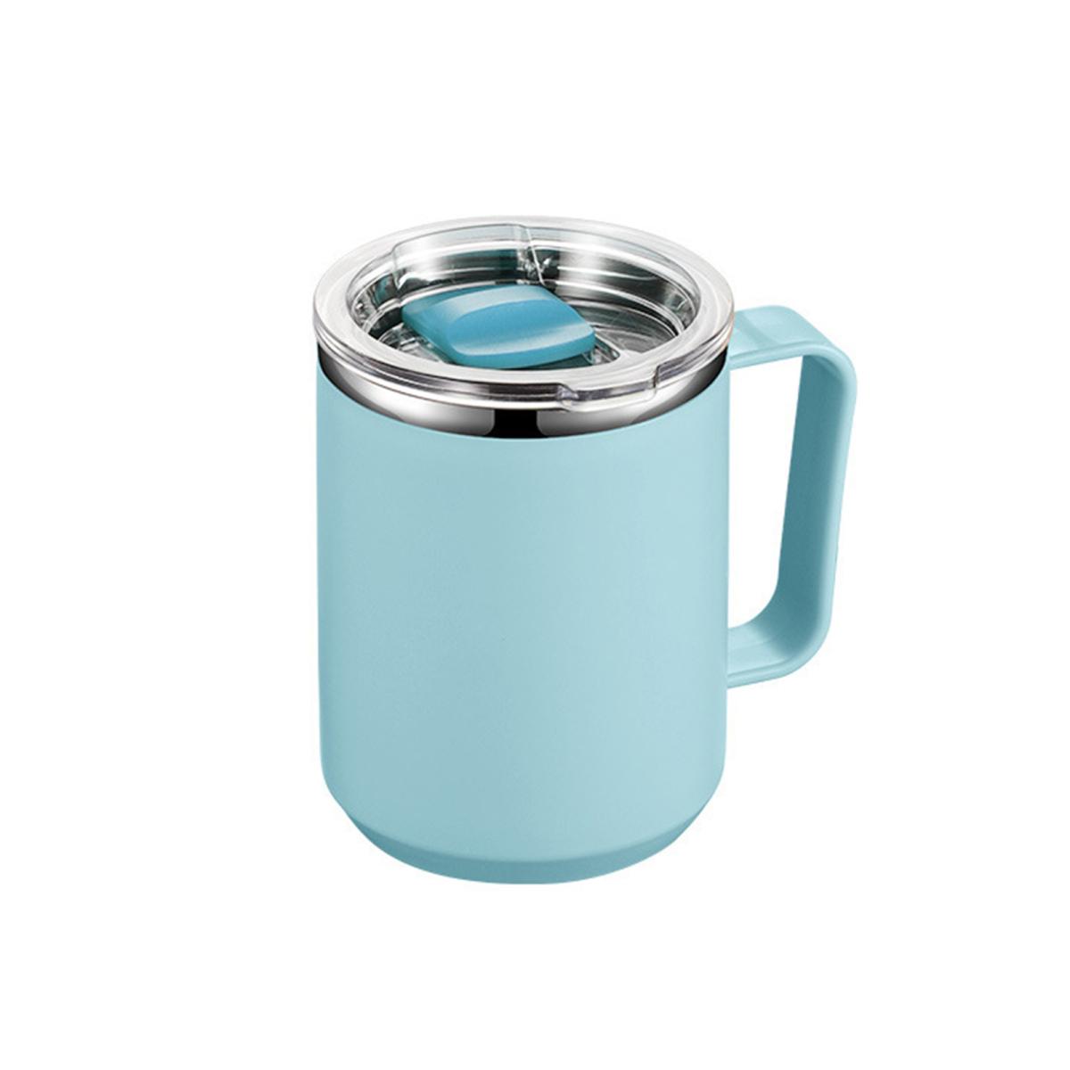 

Изолированная чашка на 450 мл, портативная ручка, герметичная светло-синий