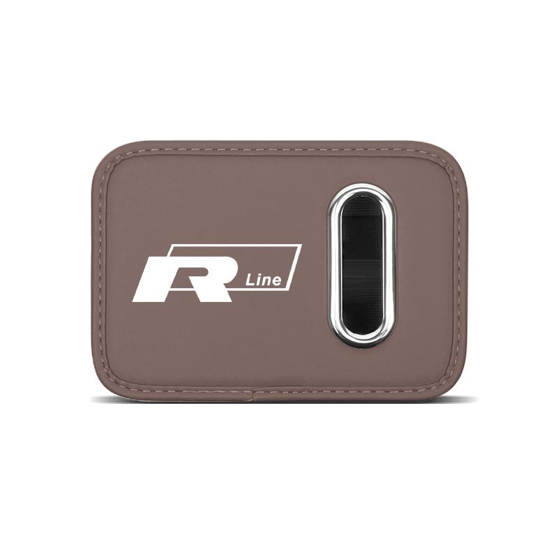 Car Soft Leather Tissue Box Multi Functional Car Door Storage Box Accessories For VW Golf T‑Roc Tiguan Polo Passat T‑Cross MK7 Gj8