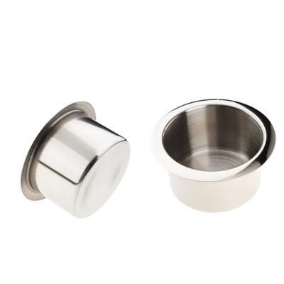 Shiwaki 2 Pcs Stainless Steel Drink Holder Cup Holder for Marine Boat Truck Camper RV Practical