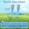 3 Pairs Kids Soccer Socks Striped Knee High Tube Socks Football Uniform Sports Socks for Boys Girls 6-12 Years Old