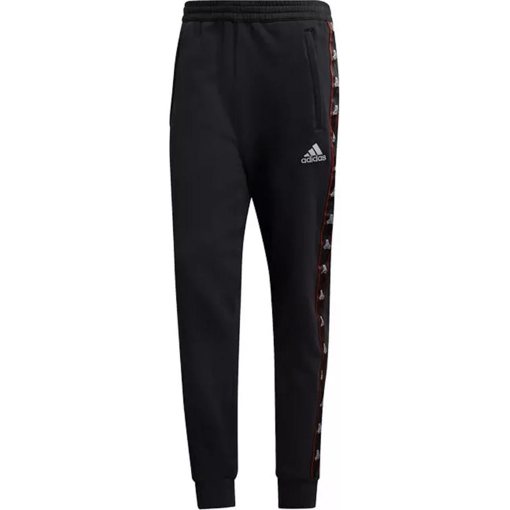 Adidas Логотип Модные Мягкие Удобные Вязаные Спортивные Штаны Мужские брюки Черные DP2722 XL