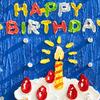 Happy Birthday Backdrop Decorations, Birthday Cake Pattern Hanging Background Sign for Boys Girls, Baby Shower, Birthday Party Supplies