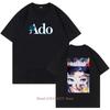 Ado Graphic Print Tshirts For Unisex Unisex Summer Casual Fashion Hip Hop Streetwear Loose Tops Oneck Short Sleeve Tshirts