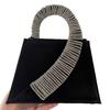 New women's bag bring diamond-encrusted French fairy bag super flash rhinestone trapezoidal bag shoulder messenger handbag