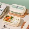 1400ml Panda Lunchbox Große Kapazität Versiegelt Unterteilt Bento Box für Zuhause und Outdoor-Gebrauch Lebensmittelaufbewahrungsbehälter