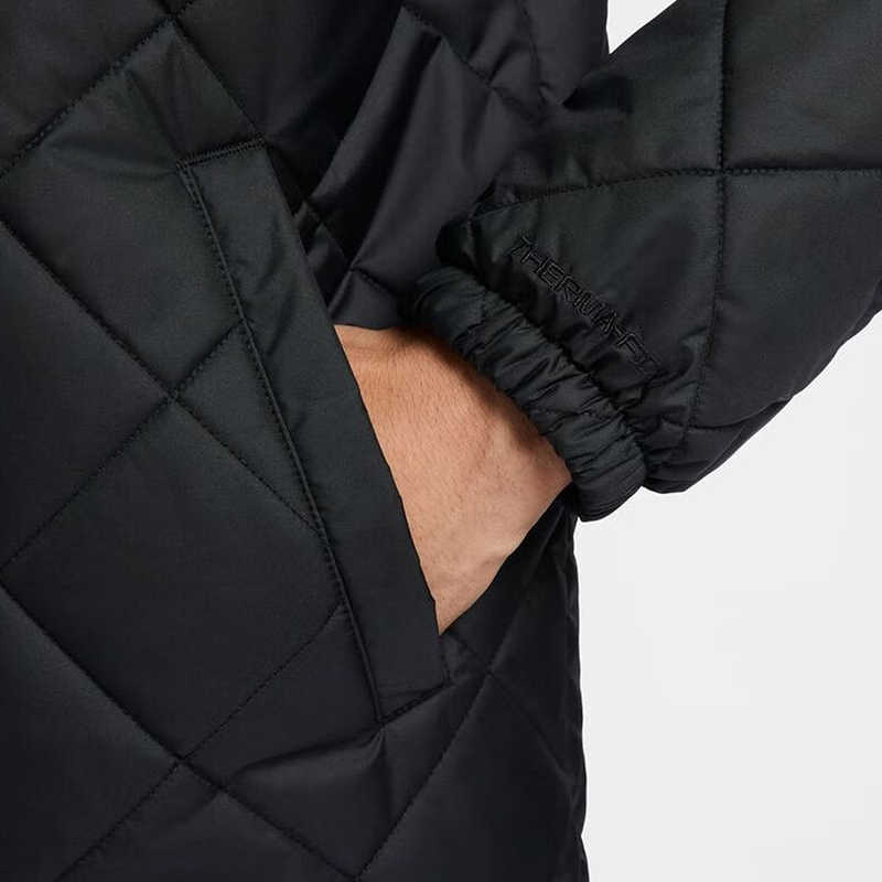 Nike Bunda Therma-Fit Repel Warm Casual Simple s dlouhým rukávem Pánská bunda Černá FZ0635-010