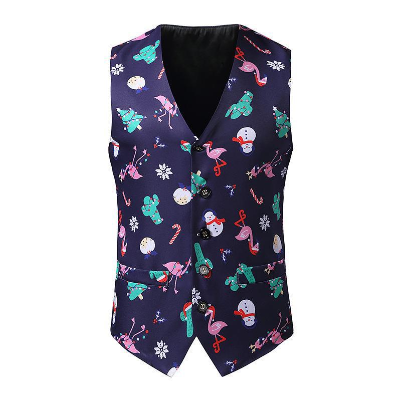 2023 Men's Christmas and New Year 3D Santa Claus Vest