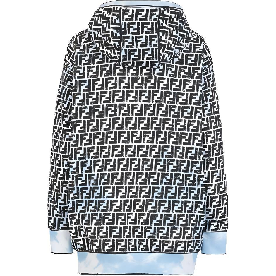 (WMNS) FENDI Roma Joshua Vides Hoodie Light Blue Women's FS7263AC6FF1B64