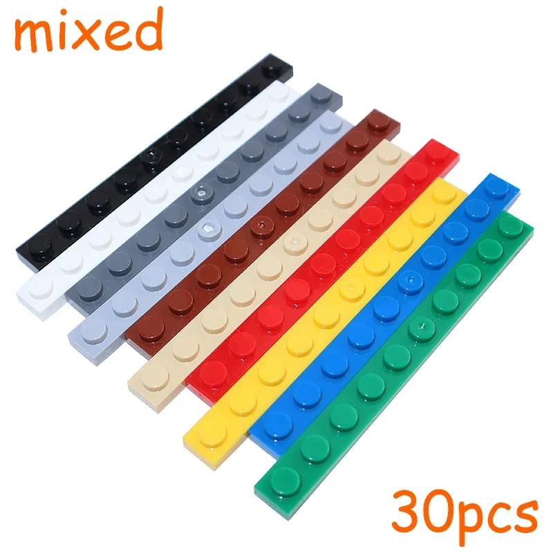 

Non-Toxic Moc Assemble Particles 30Pcs Size 1X10 Dot Plate Diy Building Blocks 1*10 Figures Bricks Educational Creative Toy For Kid 4477