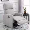 Reclining Relax Armchair Up To 168 Degrees With Footrest 67x83x107 Cm Gray