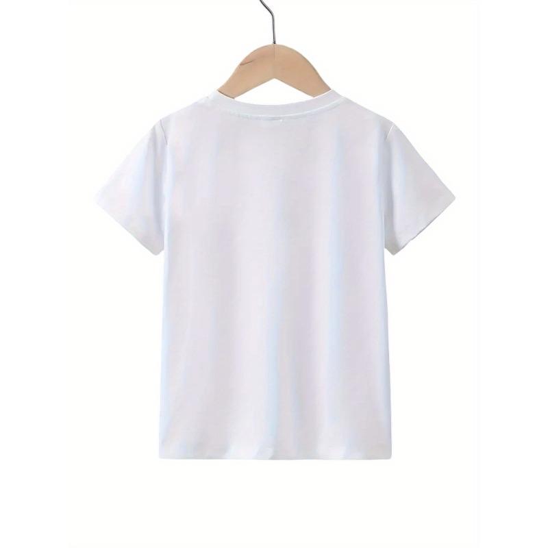 European Sizes Girls' Fashion Round Neck T-Shirt