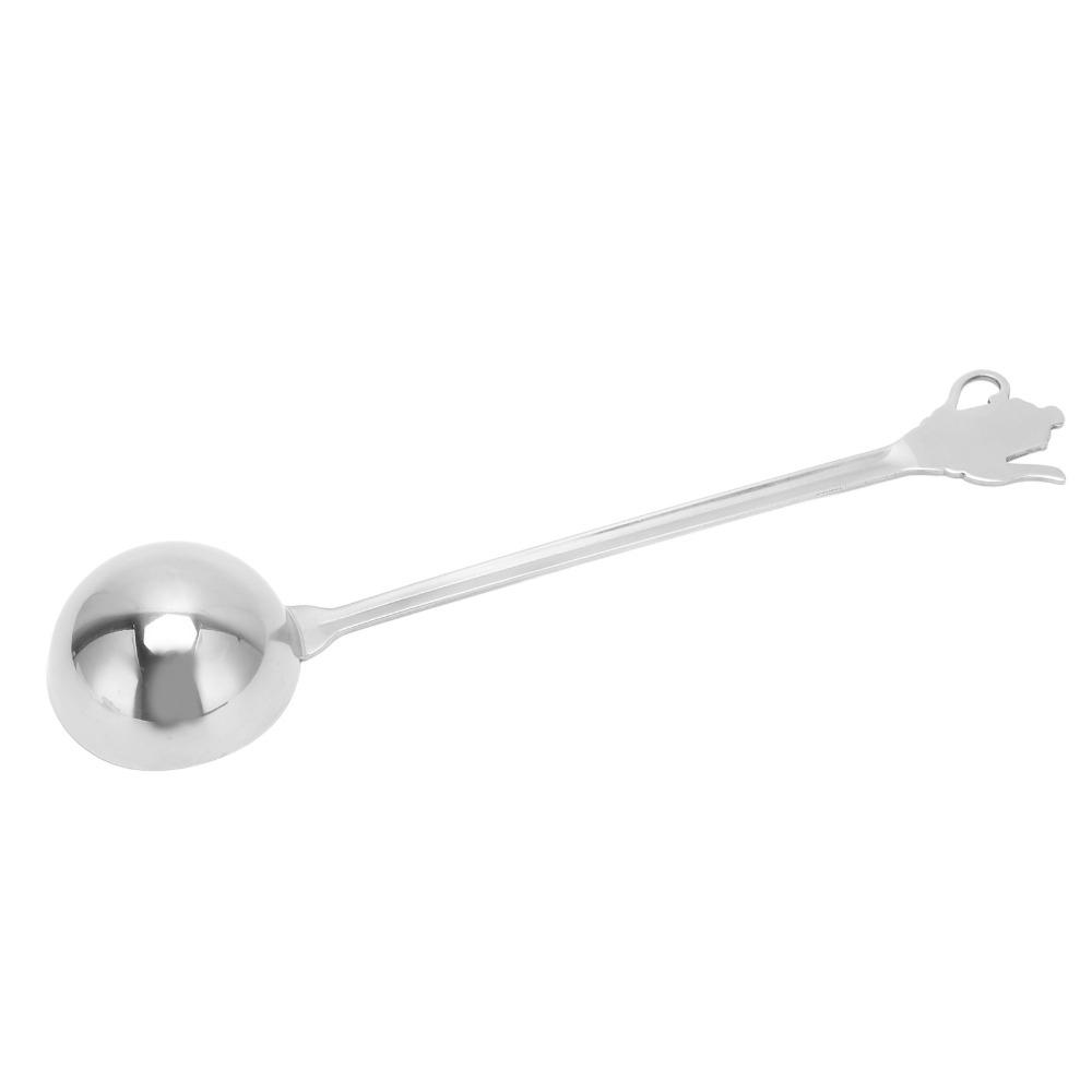Stainless Steel Coffee Scoop Long Handle Silver Long Handle Coffee Scoop High Polish Stainless Steel Coffee Scoop Coffee Making