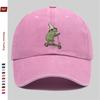 Pc Frog On a Scooter Printed Baseball Cap Fashionable Casual Design Golf Cap Home Leisure Decorative Hat Comfortable and Lig