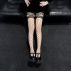 Extra Long European Lace Mesh Thigh High Fishnet Stockings for Women