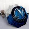1 PC Automatic Folding Umbrella - SSC Napoli Custom Name Pattern, Portable & Foldable Design with 8 Ribs, Christmas Birthday Gifts