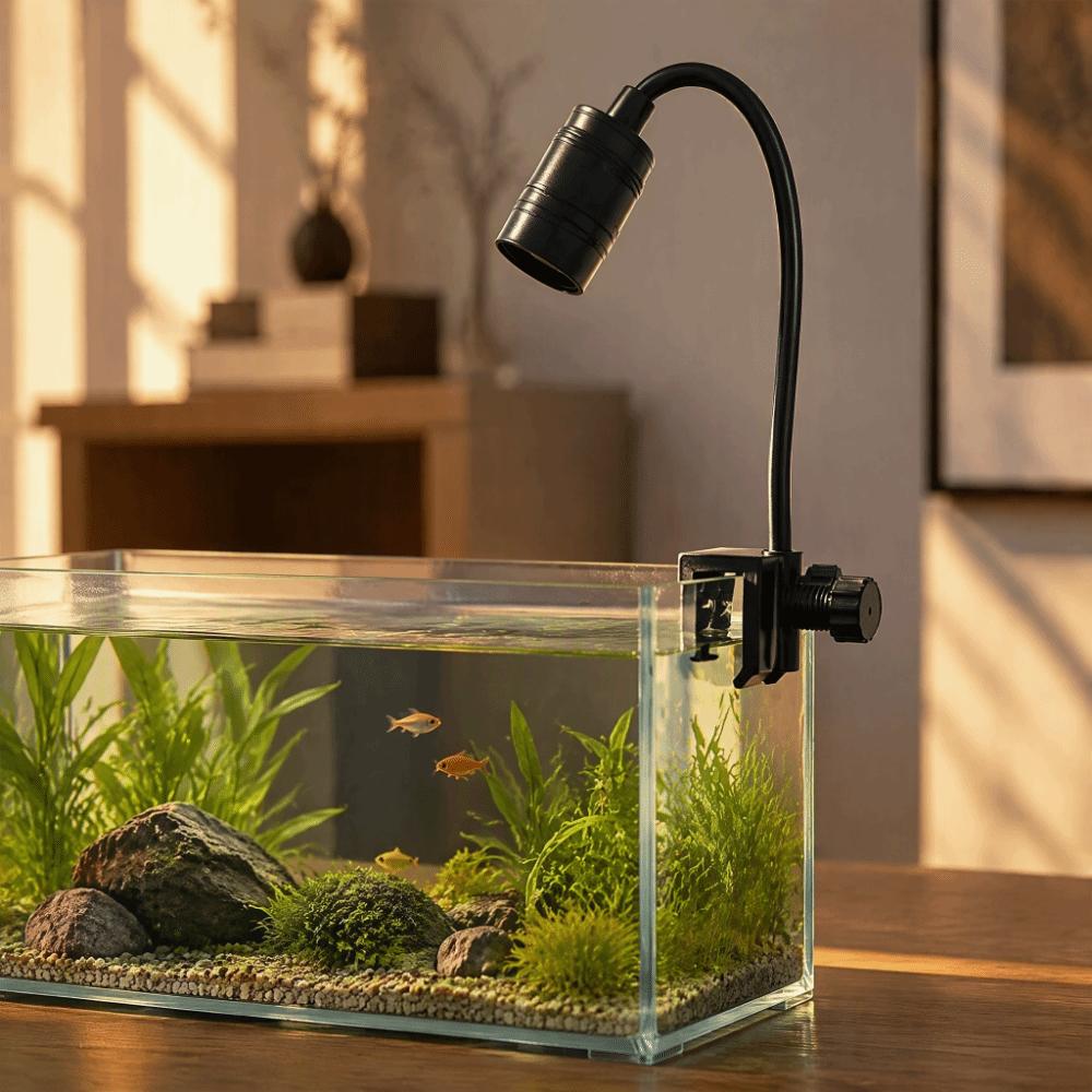 Variable Focus Fish Tank Clip Lamp Aluminum Zinc Zinc Alloy Aquarium Viewing Light South American Fish Tank