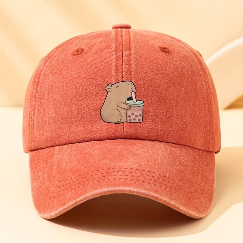 Cute printed baseball cap with fashionable, simple and versatile style, suitable for both Unisex and Women