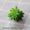 Realistic Flocked Succulents: Small Artificial Green Plant Wall Decor for Interiors