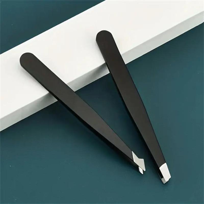 Women's Eyebrow Clip Stainless Steel Black Eyebrow Trimmer Men's Plucking Tweezers Beard Clip 4 Styles