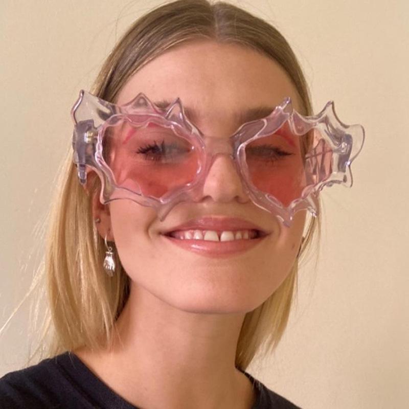 

Креативные солнцезащитные очки в стиле хип-хоп для мужчин и женщин, цветные, для путешествий на открытом воздухе, солнцезащитные очки UV400, унисекс, нестандартные, модные Ins Eyewear