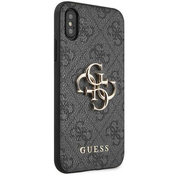 Guess Guhcpx4Gmggr Iphone X/Xsszary/Grå Hardcase 4G Stor Metallogo