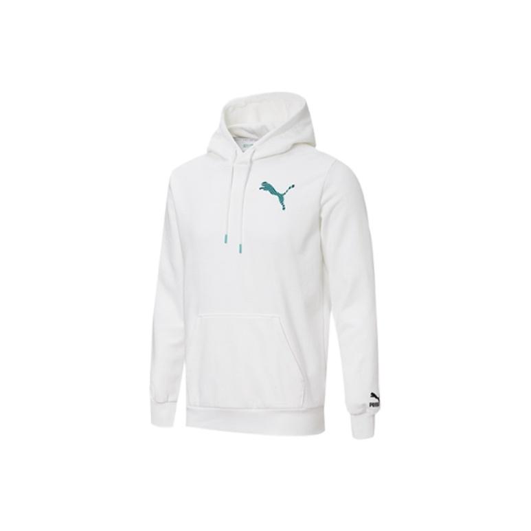 PUMA logo Printing Casual Sports Pullover White Men s 596632-12 L