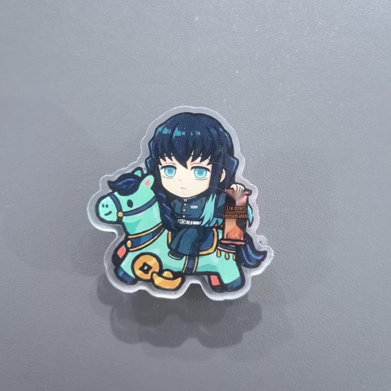 Year of the Horse Demon Slayer Cartoon Acrylic Double-Sided Tomioka Giyu Folder Clip