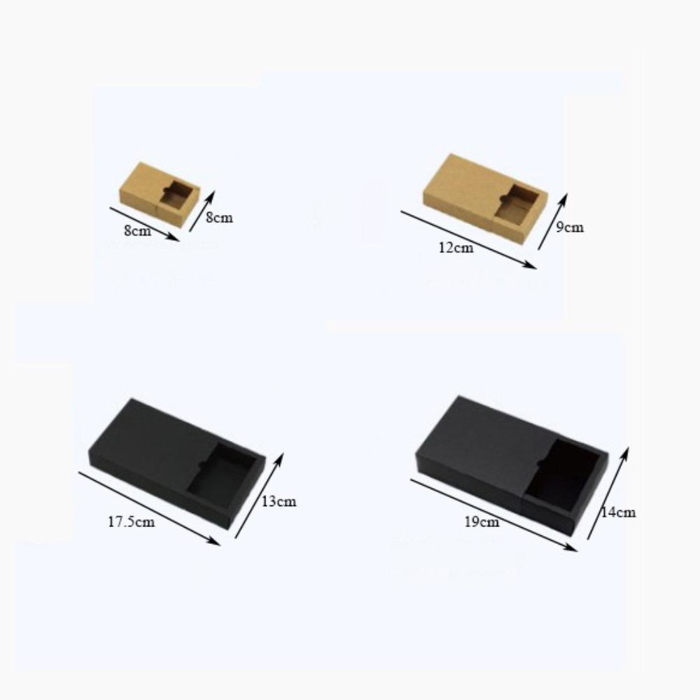 Paper Gift Storage Box Solid Color Product Packaging Box Practical Drawer Paper Box