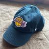 Used 47 Los Angeles Lakers Cap Black NBA Embroidered Logo