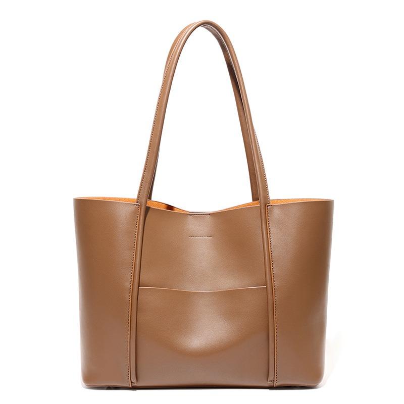 Large Bag Women's New Tote Bag Large Capacity Women's Leather Bucket Bag Women's Niche Commuter Shoulder Bag
