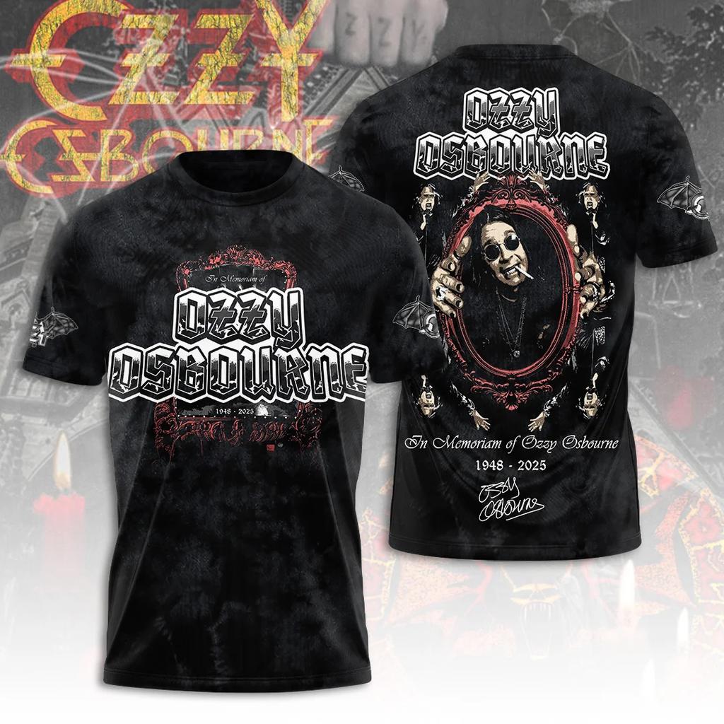 Hot Rock Ozzy Band 3d Printing T-shirt Men Women Fashion Hip Hop Short Sleeve Sports O-Neck Tops Tees for Men Clothes