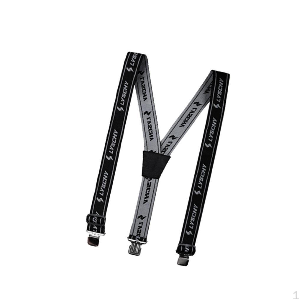 

Широкие Регулируемые + Эластичные Подтяжки Y- Black M