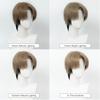 Cosplay Wig Chainsaw Man Anime Wig Kishibe Short Male Anime Cosplay Wig Black Game Role-Playing Synthetic Wig with Wigcap