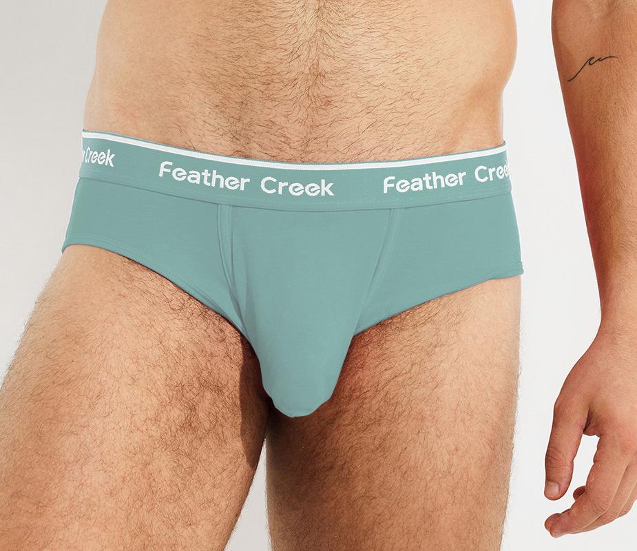 Ανδρικό εσώρουχο boxer με θήκη σε σχήμα U: Σέξι, Λεπτό, Τετράγωνο Σχέδιο με Μεγάλη Μπροστινή Θήκη