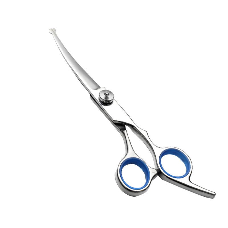 Pet Grooming Scissors Round Head Professional Stainless Steel Dog Hair Scissors Durable Pet Shears Animal Cutting Portable Set