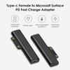 Plug Converter Type C Power Adapter USB C Female PD Fast Charging Connector for Microsoft Surface Pro 3 4 5 6